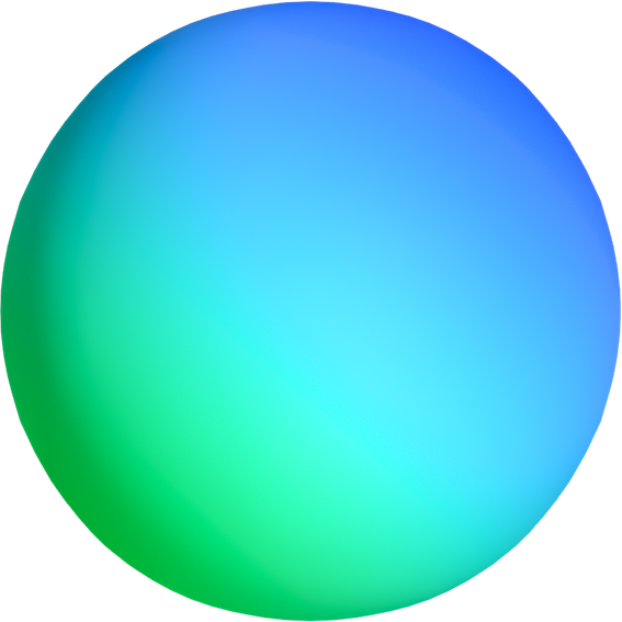 Vibrant Blocky 3D Shape Gradient Sphere